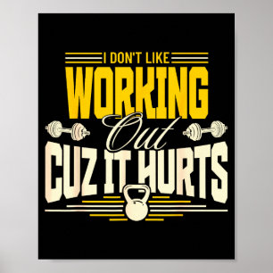Ich mag es nicht, mich im Fitnessstudio zu quälen, Poster