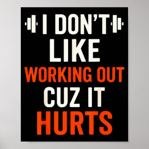 Ich mag es nicht, mich im Fitnessstudio zu quälen, Poster