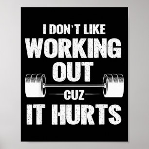 Ich mag es nicht, mich im Fitnessstudio zu quälen, Poster