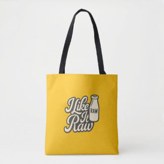 Ich mag es Roh Tasche
