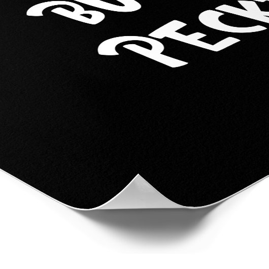 Ich mag es ruhig aussehen, Hühnchen Funny Rooster Poster (Ecke)