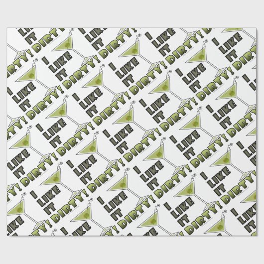 ICH MAG ES SCHMUTZIG! Schmutziger Geschenkpapier (Flach)