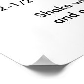 ICH MAG ES SCHWER! 18x24 Dirty Martini-Cocktail Poster (Ecke)