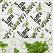 ICH MAG ES SCHWER! Dirty Martini Cocktail Spaß Handtuch (Gefaltet)