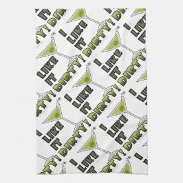 ICH MAG ES SCHWER! Dirty Martini Cocktail Spaß Handtuch