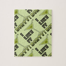 ICH MAG ES SCHWER! Dirty Martini Cocktail Spaß Puzzle