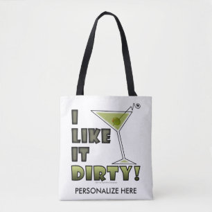 ICH MAG ES SCHWER! Dirty Martini Cocktail Spaß Tasche