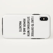 Ich mag es, Situationen zu diffundieren Case-Mate iPhone Hülle (Rückseite (Horizontal))