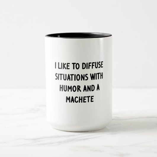 Ich mag es, Situationen zu diffundieren Tasse (Zentrum)