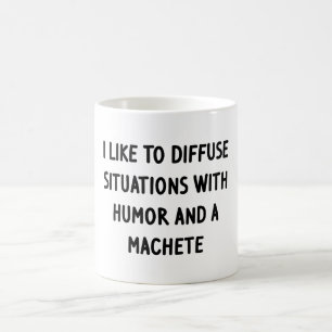 Ich mag es, Situationen zu entschärfen Kaffeetasse