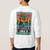 Ich mag es sweatshirt (Rückseite)