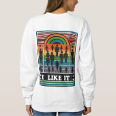 Ich mag es sweatshirt (Rückseite)