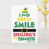 Ich mag es, Weihnachten zu lächeln © GraphicLoveSh Karte (Gelbe Blume)