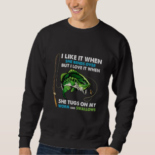 Ich mag es, wenn sie betrügt, wenn sie an meinem W Sweatshirt