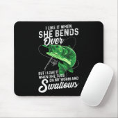 Ich mag es, wenn sie über Fischgeschenke fliegt Mousepad (Mit Mouse)