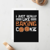 Ich mag es wirklich, Cookies zu backen Mitteilungskarte (Vorderseite/Rückseite Beispiel)