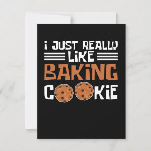 Ich mag es wirklich, Cookies zu backen Mitteilungskarte