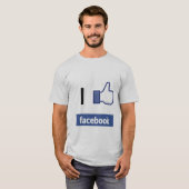 Ich mag Facebook T-Shirt (Vorne ganz)