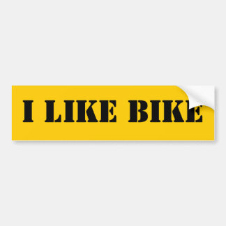 ICH MAG FAHRRAD AUTOAUFKLEBER