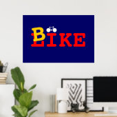 Ich mag Fahrrad Poster (Heimbüro)
