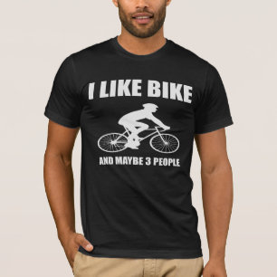 Ich mag Fahrrad und vielleicht 3 Leute Hemdgeschen T-Shirt