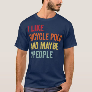 Ich mag Fahrradpolo vielleicht 3 Personen T-Shirt