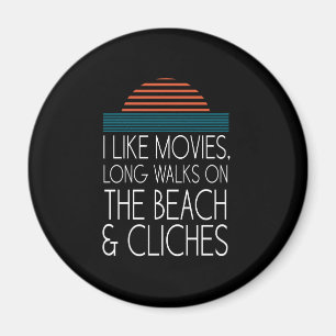 Ich mag Filme und Klischees Magnet