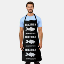 Ich mag Fisch und vielleicht 3 Leute Shirt gibt Sc