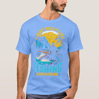 Ich mag Fischfang und Natur 1 T-Shirt