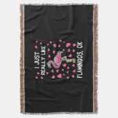 Ich mag Flamingos, Ok Flamingo Lover Decke (Vorderseite Vertikal)
