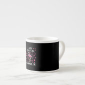 Ich mag Flamingos, Ok Flamingo Lover Espressotasse (Vorderseite Rechts)