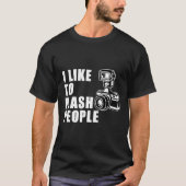 Ich mag Flash People Camera Tshirt (Vorderseite)
