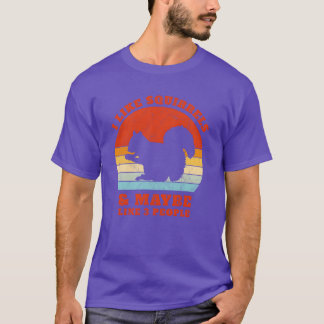 Ich mag fliegende Eichhörnchen Vintage-Sonnenunter T-Shirt