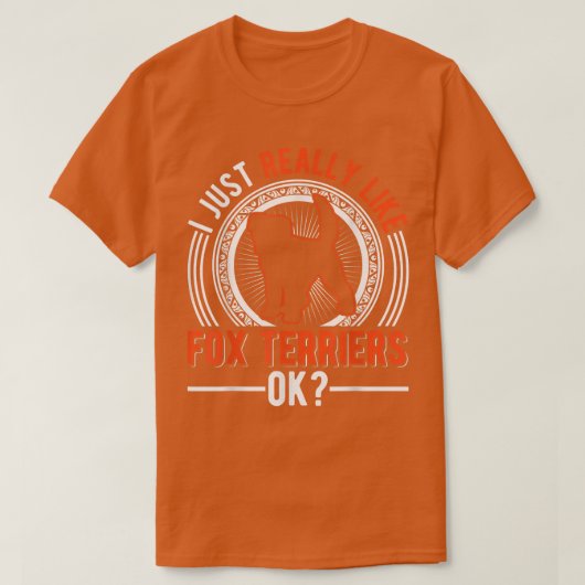 Ich mag Fox Terriers T-Shirt (Design vorne)