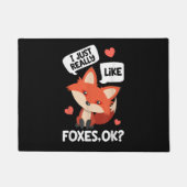 Ich mag Foxen einfach nur. Funny Fox Lover Fußmatte (Vorderseite)