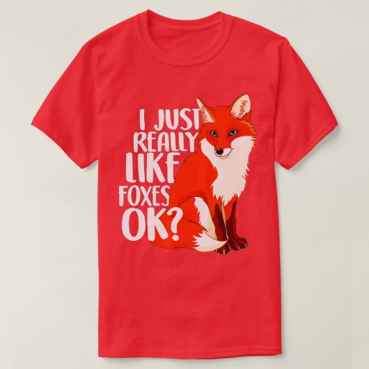 Ich mag Foxen wirklich gut - Funny Fox-Frauenkind T-Shirt (Design vorne)