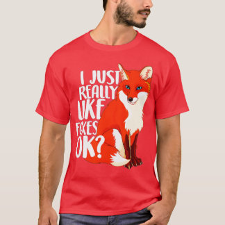 Ich mag Foxen wirklich gut - Funny Fox-Frauenkind T-Shirt