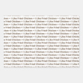 Ich mag Fried Chicken Geschenkpapier Set (Vorderseite 3)