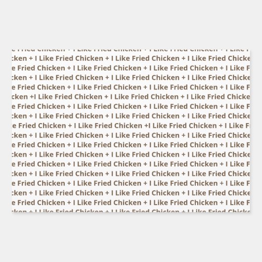 Ich mag Fried Chicken Geschenkpapier Set (Vorderseite 3)