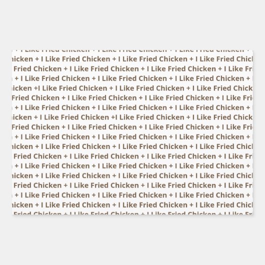 Ich mag Fried Chicken Geschenkpapier Set (Vorderseite 2)