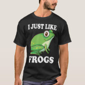 Ich mag Frogs Frog Costume Amphibien T-Shirt (Vorderseite)