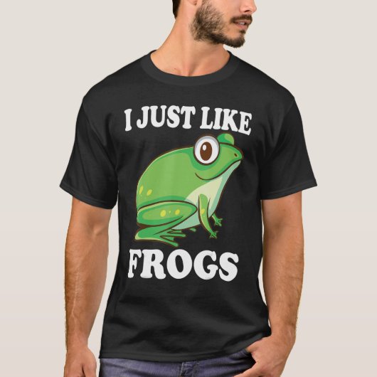 Ich mag Frogs Frog Costume Amphibien T-Shirt (Vorderseite)