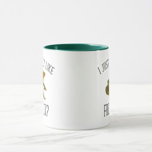 Ich mag Frösche, OK? Funny Frosch Lover Tasse (Zentrum)