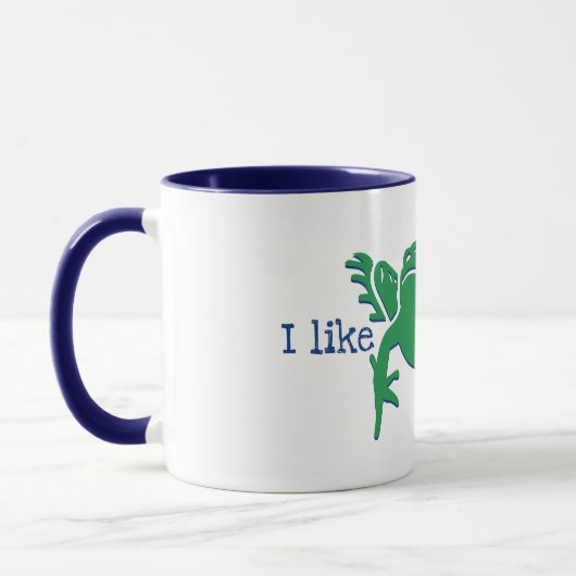 Ich mag Frösche Tasse (Links)
