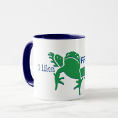 Ich mag Frösche Tasse (Vorderseite Links)