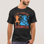 Ich mag Frösche und Biochemie T-Shirt (Vorderseite)