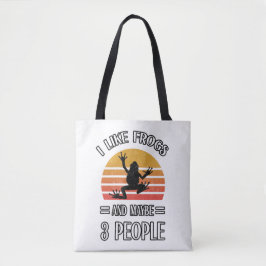 Ich mag Frösche und vielleicht 3 Leute | Bestes Fr Tasche