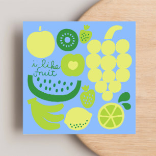 ICH MAG FRUIT FRUIT Flatnote Card Dankeskarte