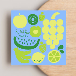 ICH MAG FRUIT FRUIT Flatnote Card Dankeskarte