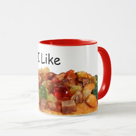 Ich mag Fruitcake Kaffeekochen Tasse (VorderseiteRechts)